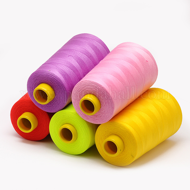 Wholesale 100% Spun Polyester Fibre Sewing Thread - Pandahall.com