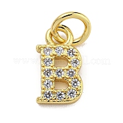 Буквица из латуни с подвесками из кубического циркония KK-Q814-26B-G