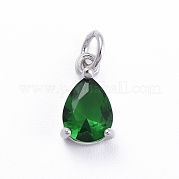 Латунные микро проложить кубического циркония подвески ZIRC-E164-64P-C