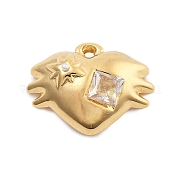 Подвески из нержавеющей стали 304 с кристаллами и стразами STAS-R155-068G