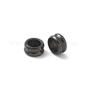 Ионное покрытие (ip) 304 нержавеющая сталь рифленые бусины STAS-WH0055-04EB