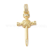 Подвески из латуни и кубического циркония KK-L216-054G-01