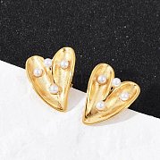 Серьги-гвоздики из нержавеющей стали 304 EJEW-G423-29D-G