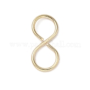 Brass S-Hook Clasps KK-L208-67G