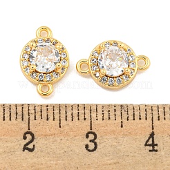 Verbindungsanhänger mit durchsichtigem Zirkonia-Pavé aus Messing&nbsp;KK-P275-42G