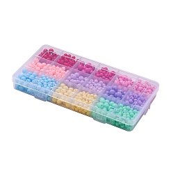 1035 Stück 18 Stil undurchsichtige Acrylperlen&nbsp;MACR-FS0001-09