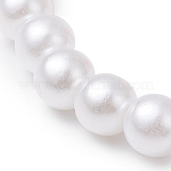 Bracelets extensibles en perles acryliques lapin de Pâques&nbsp;BJEW-JB11292