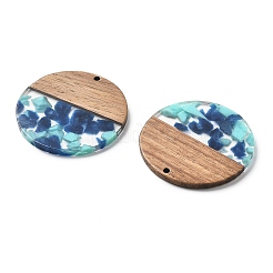Pendenti in resina e noce&nbsp;FIND-R051-05A