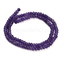 Gefärbt natürlichen weißen Jade Perlen Stränge&nbsp;GG-CBAF9EE-A01-3x4mm