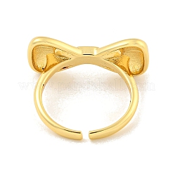 Offener Manschettenring aus Messing mit Bowknot für Frauen&nbsp;LS-RJEW-M173-05G
