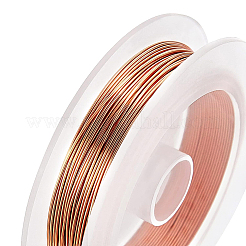 Fil de cuivre artisanal rond&nbsp;CWIR-BC0001-0.6mm-RG