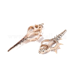 Colgantes grandes de concha natural electrochapada&nbsp;SSHEL-N042-20
