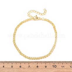 Messing-Gliederkettenarmbänder für Frauen&nbsp;BJEW-C140-21G