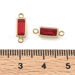 Geburtsstein-Anhänger aus Edelstahl 304 mit Strassbesatz&nbsp;STAS-L022-576G-07