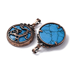 Pendientes de material sintético de color turquesa&nbsp;G-A241-02R-05