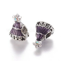 Perles européennes en alliage de style tibétain&nbsp;ENAM-G120-05AS