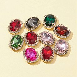 Ovaler Strass zum Aufnähen&nbsp;RGLA-FS0001-06