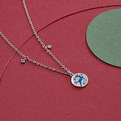 Collane con pendente in ottone a tema natalizio&nbsp;NJEW-BB35103