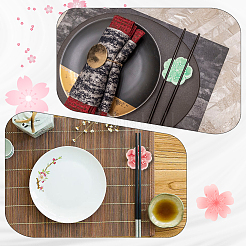7 repose-baguettes en porcelaine Sakura 7 couleurs&nbsp;AJEW-CP0008-73