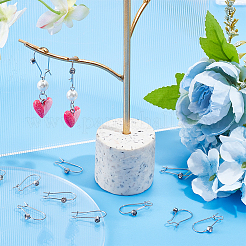 30 pieza de accesorios para pendientes de aro de acero inoxidable 304&nbsp;STAS-UN0049-86