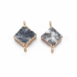 Natürliche druzy Achat verbindet Steckverbinder&nbsp;G-S359-081