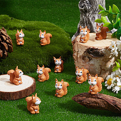 30 pièce d'écureuil miniature en plastique PVC&nbsp;DJEW-SP0001-27