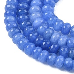 Gefärbt natürlichen weißen Jade Perlen Stränge&nbsp;GG-CBA9281-A09-5x8mm