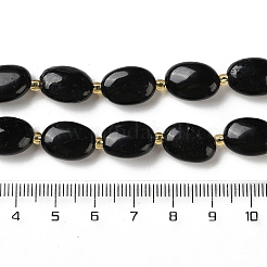 Natürliche schwarze Turmalin Perlen Stränge&nbsp;G-H005-A17-02