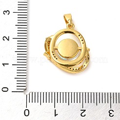 Messing Micro Pave kubische Anhänger&nbsp;KK-M099-03G