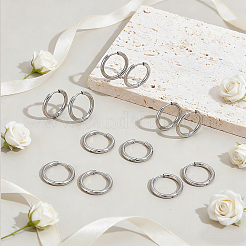 32 paire de boucles d'oreilles créoles en acier inoxydable 202&nbsp;EJEW-UN0005-40