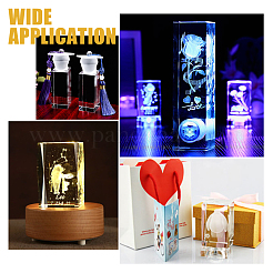 Transparente Glasdisplaydekorationen&nbsp;DJEW-WH0010-41