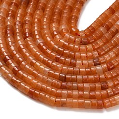 Chapelets de perles en aventurine rouge naturelle&nbsp;G-Z110-A10-2x4mm-03