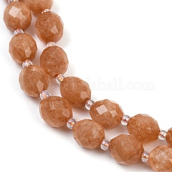 Chapelets de perles en jade de malaisie naturelle&nbsp;G-D305-A01-01A
