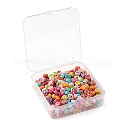 Perline acriliche di colore misto opaco a 5 stile&nbsp;MACR-FS0001-13