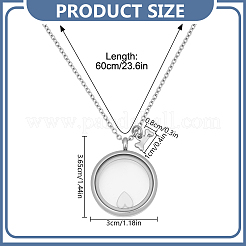 Colliers pendentifs en acier inoxydable 304&nbsp;NJEW-DR00032