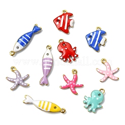 40 Stück 4 Stile 304 Edelstahl Emaille Charms&nbsp;STAS-CJ0003-27