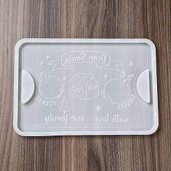 Diy tablettplatte mit griff silikonformen&nbsp;LS-DIY-I099-61