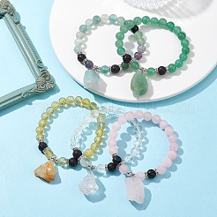 Bracciali di perline di stirata della pietra preziosa naturale&nbsp;BJEW-JB10070