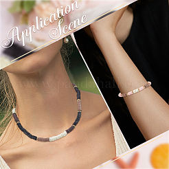 DIY-Sets zur Herstellung von Stretch-Armbändern aus Polymer-Tonperlen (Scheiben/flache runde Perlen)&nbsp;DIY-SP0003-41