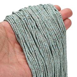 Teints perles synthétiques turquoise brins&nbsp;G-P594-01B-05