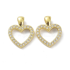 Ciondoli di zirconi in ottone&nbsp;X-KK-B047-41G