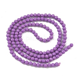 Stränge aus synthetischen Lepidolith-/violetten Glimmerperlen&nbsp;LS-G-G823-16-3mm-01