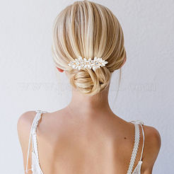 4 stücke 4 stil blume kristall strass perle haarspangen&nbsp;OHAR-GO0001-08
