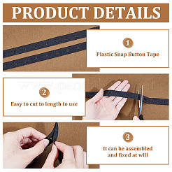 10 Yards Plastik-Druckknopfband&nbsp;FIND-HY0004-79B