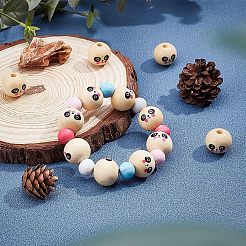 Europäische Perlen aus Naturholz&nbsp;WOOD-PH0009-34-01B