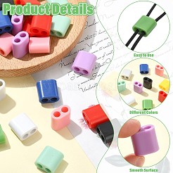 40 Stück 10 Farben ABS-Kunststoff-Dia-Charms&nbsp;MACR-CJ0002-47