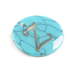Charms in turchese sintetico&nbsp;G-L561-001Z