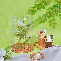 Transparente PVC-Geschenktüten mit Griff&nbsp;CON-WH0088-69