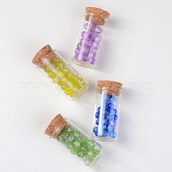 Leere kleine Glaskorkenflaschen&nbsp;AJEW-WH0035-03-3x6cm
