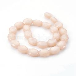 Perla lustro fili di perle di vetro placcato&nbsp;EGLA-E037-PL02
